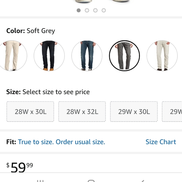 Levis 508 tan jeans - Picture 4 of 4